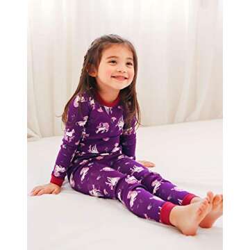 VAENAIT BABY Toddler Kids Junior Girls Boys 100% Cotton Dinosaur Mermaid Pajamas Sleepwear Pjs