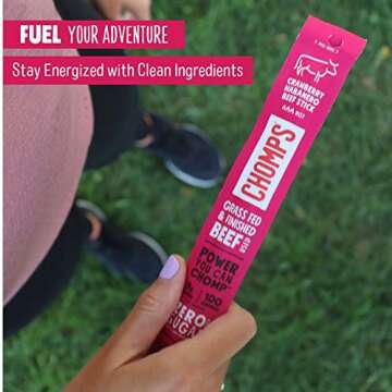 Chomps Cranberry Habanero Beef Jerky Snack Sticks 24 Pack