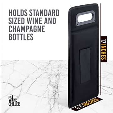 The Wine Chiller Wine Cooler Bag: Stylish Wine Carrier, Freezable & Durable