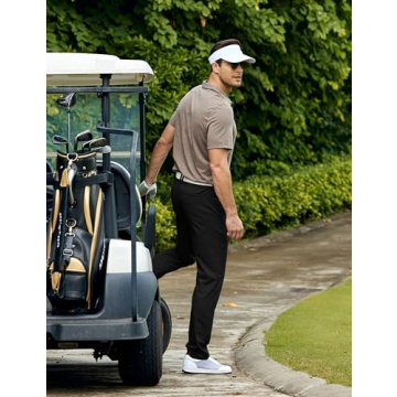 CZY Men's All Day Comfy Golf Pants in Unique Olive