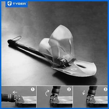 Tyger Auto Shovel: 16-in-1 Military Folding Tool