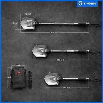 Tyger Auto Shovel: 16-in-1 Military Folding Tool