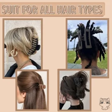 Stylish 16 Pack Large Hair Clips for All Hair Types
