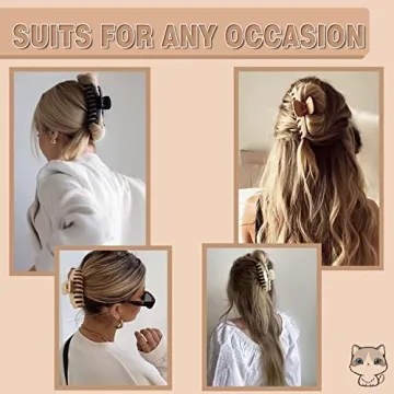 Stylish 16 Pack Large Hair Clips for All Hair Types