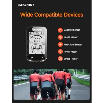 iGPSPORT BSC100S GPS Bike Computer Wireless with 40H Battery