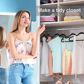 Pretigo Premium Velvet Hangers Ultra Thin Space Saving Pack