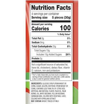 Needzo 2024 Gummy Candy Canes, Fruit Flavored Red White and Green Chewy Candies, Christmas Themed Gummies Stocking Stuffers for Men, Women, and Teens, 4 Pack, 4 Ounces Each