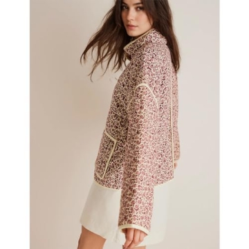 Duyang Women's Cropped Reversible Puffer Jacket