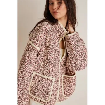 Duyang Women's Cropped Reversible Puffer Jacket