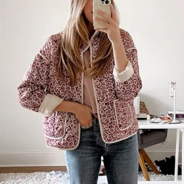 Duyang Women's Cropped Reversible Puffer Jacket