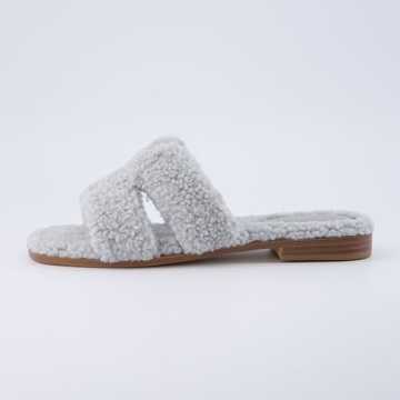 CUSHIONAIRE Women's Visa cozy slide sandal +Memory Foam, Wide Widths Available