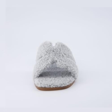 CUSHIONAIRE Women's Visa cozy slide sandal +Memory Foam, Wide Widths Available