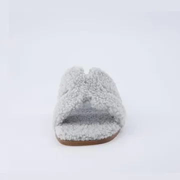 CUSHIONAIRE Women's Visa cozy slide sandal +Memory Foam, Wide Widths Available