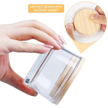 SHOWIN 16 Pcs 4oz Thick Candle Jars with Lids