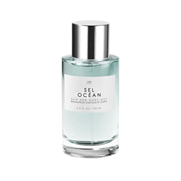 Le Monde Gourmand Sel Océan Hair & Body Mist - 3.4oz (100ml) - Honeysuckle, Muguet and Pink Sea Sal...