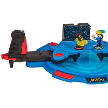 Legends of Akedo Powerstorm Triple Strike Tag Team Arena with 40+ Battle Sound Effects, Light Up Scoreboard and 2 Battling Warriors Exclusive to The playset