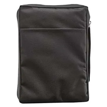 Durable Poly-Canvas Bible Cover with Fish Applique