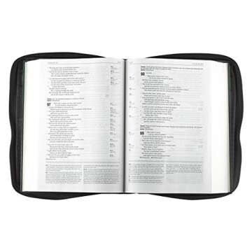 Promo Poly-Canvas Bible / Book Cover w/Fish Applique (Medium, Black)