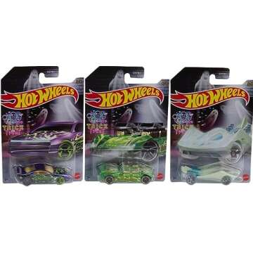 Hot Wheels 2022 Halloween Complete Set of 5 Diecast Vehicles from DXT91-956E Release Bundle