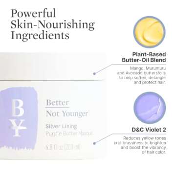 Better Not Younger Silver Lining Purple Butter Masque, 6.8 Fl Oz
