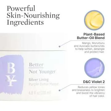 Better Not Younger Silver Lining Purple Butter Masque, 6.8 Fl Oz