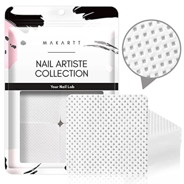 Makartt Lint Free Nail Wipes, 500Pcs Super Absorbent Soft Gel Polish Remover, Non-Woven Nail Tech Ar...