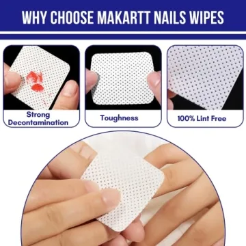 Makartt Lint Free Nail Wipes 500PCS for Nail Care