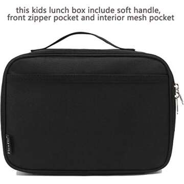 FlowFly Kids Lunch box Insulated Soft Bag Mini Cooler Back to School Thermal Meal Tote Kit for Girls...