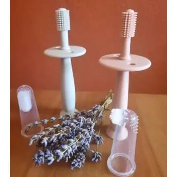 PandaEar Baby Silicone Toothbrush Set for Infants