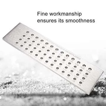 52 Round Holes Tungsten Carbide Drawplate for Jewelry Making