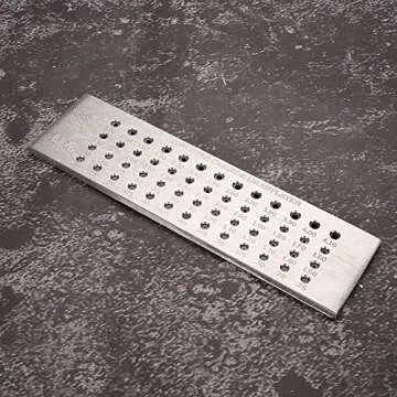 52 Round Holes Tungsten Carbide Drawplate for Jewelry Making