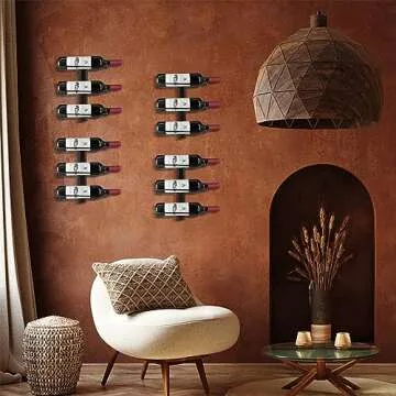 AGJIDSO Wall Mounted Wine Rack - Stylish and Eco-Friendly
