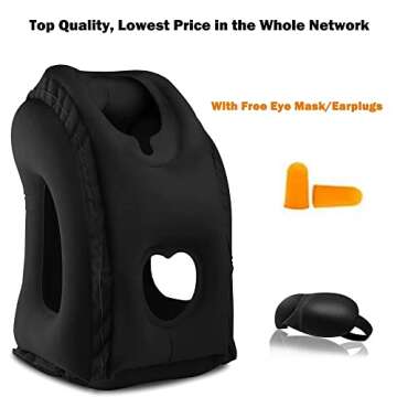 Ultimate Inflatable Travel Pillow - Perfect for Long Flights & Naps