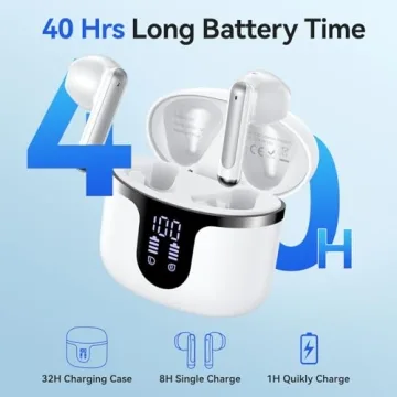 Bluetooth 5.3 Wireless Earbuds with Hi-Fi Sound