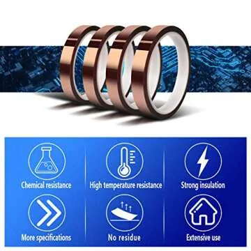 MEBMIK Heat Tape for Sublimation - 4 Rolls of 10mm x33m