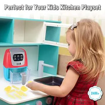 Realistic Toy Air Fryer for Kids - Fun & Educational Playset