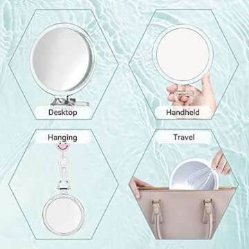 B Beauty Planet 20X Magnifying Mirror for Travel & Beauty