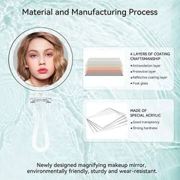 B Beauty Planet 20X Magnifying Mirror for Travel & Beauty