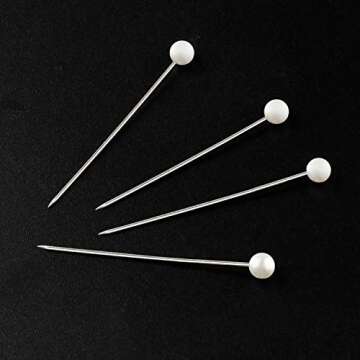 Push Pins, Map pins 600 PCS 1.5 in Pearlized Ball Head Pins Straight Pins Sewing Pins for DIY Sewing Crafts