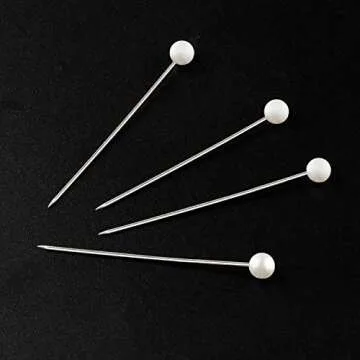 Push Pins, Map pins 600 PCS 1.5 in Pearlized Ball Head Pins Straight Pins Sewing Pins for DIY Sewing Crafts