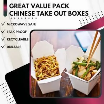 Durable Green Direct 8 oz Chinese Take Out Boxes