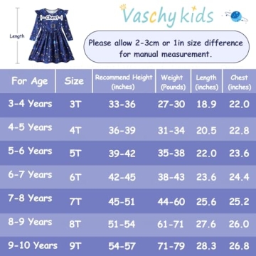 VASCHY Girls Dress with Ruffle Sleeves & Pockets