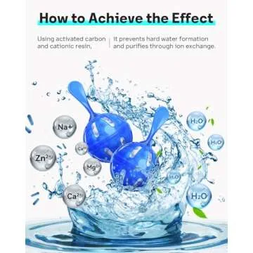 Leemone Humidifier Cleaner 12 Pack, Demineralization Cleaning Ball, Works in All humidifiers and Fish Tanks, Purifies Water, Prevents Hard Water Build-Up, Eliminates White Dust and Odor