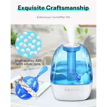 Leemone Humidifier Cleaner 12 Pack, Demineralization Cleaning Ball, Works in All humidifiers and Fish Tanks, Purifies Water, Prevents Hard Water Build-Up, Eliminates White Dust and Odor