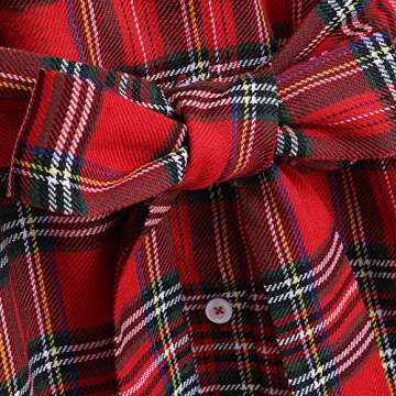 Adorable Mommy and Me Plaid Christmas Dresses