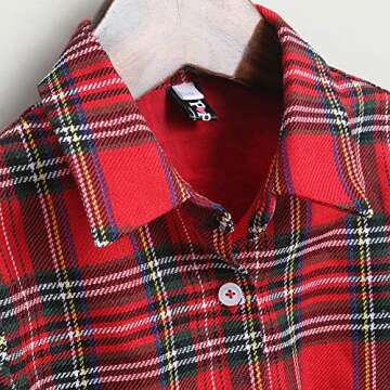 Adorable Mommy and Me Plaid Christmas Dresses