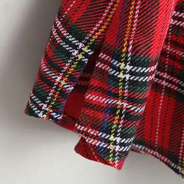 Adorable Mommy and Me Plaid Christmas Dresses