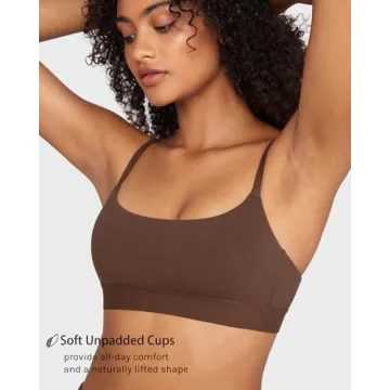 INLYRIC Women's Cotton Bralette Wireless Comfort Sleep Bra