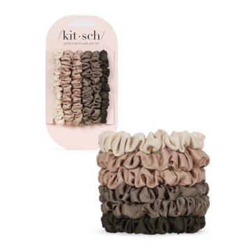 Kitsch Silk Scrunchies Women No Crease All Hair Types
