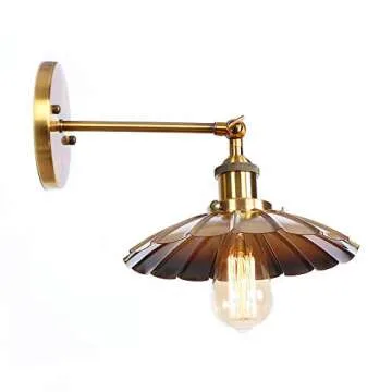 Stylish MAXTED Vintage Swing Arm Wall Sconce Gold